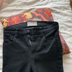 EVERLANE Medium-Rise Skinny Denim, Black size 26